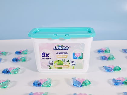 Green Fruit laundry pods