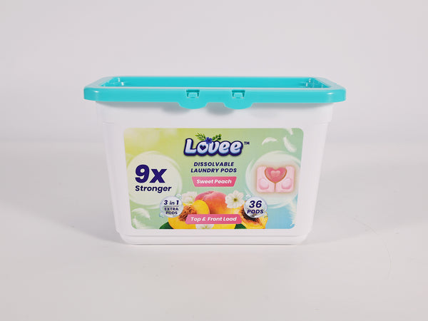 Sweet Peach laundry pods