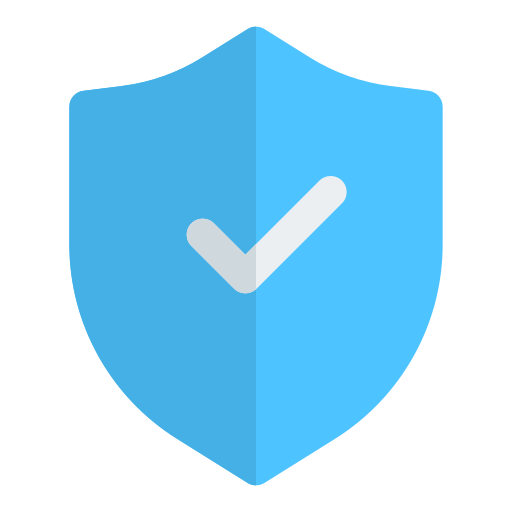 shipping protection shield icon secure delivery and order safety