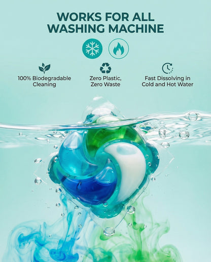 3-in-1 Laundry Pods – Powerful Stain Removal, Long-Lasting Freshness & Fabric Care (Pack of 36)