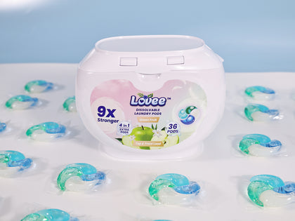 Green Fruit laundry pods