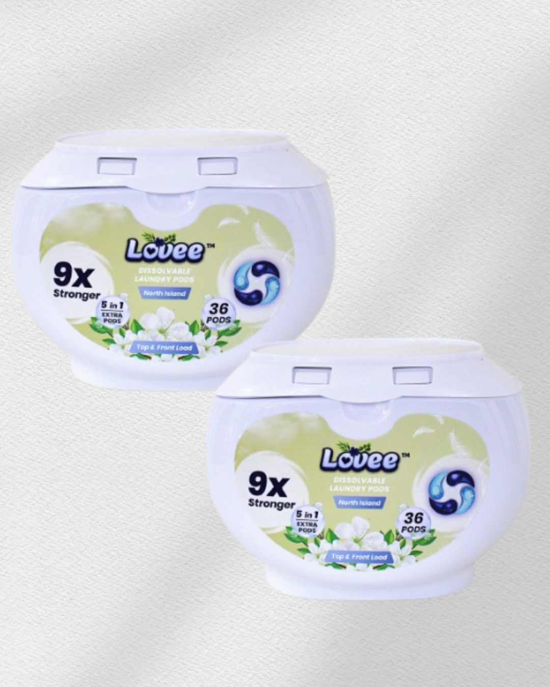 5-in-1 Laundry Pods – Powerful Stain Removal, Long-Lasting Freshness & Fabric Care (Pack of 36)