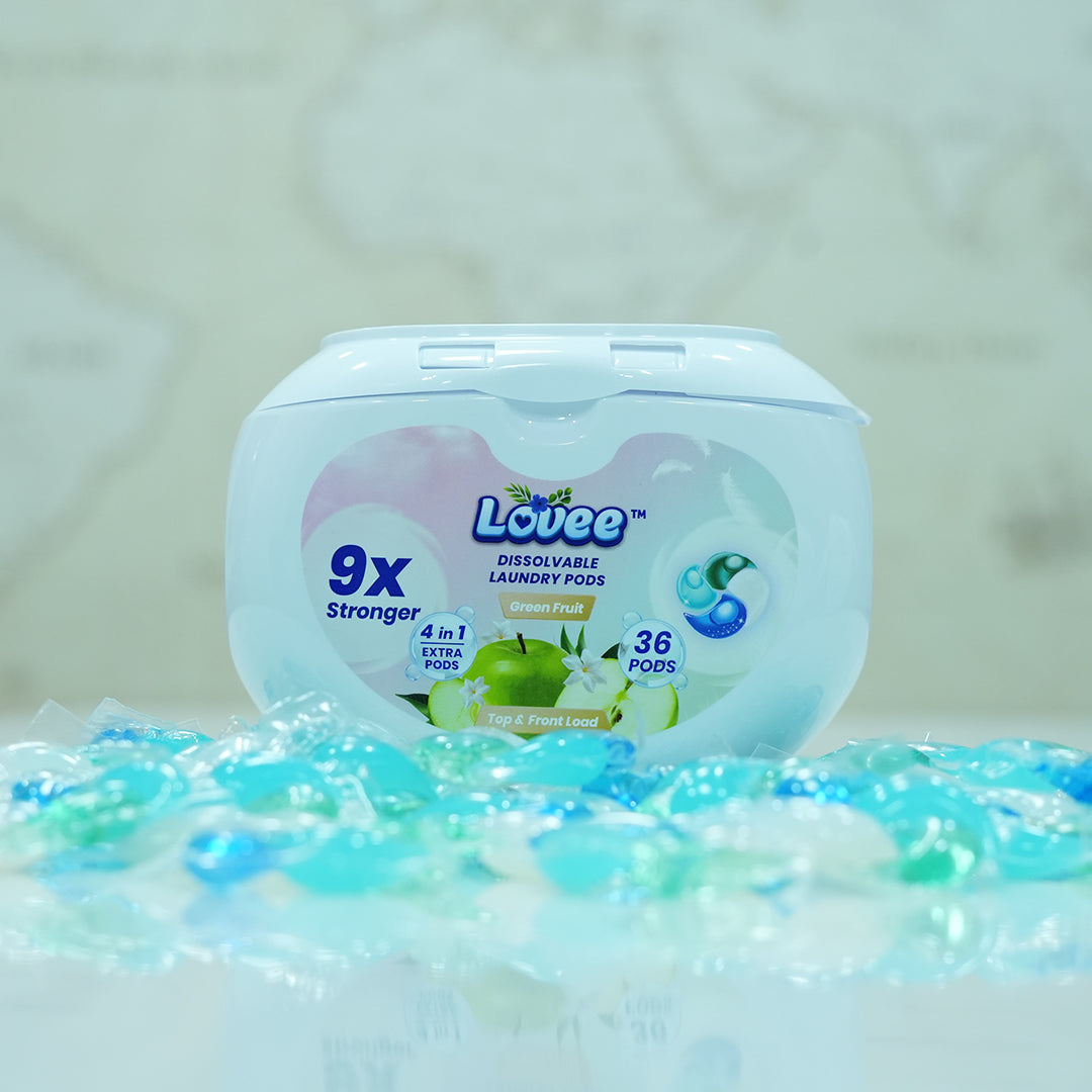 Green Fruit Laundry Pods